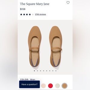 Rothy’s- The Square Mary Jane shoe